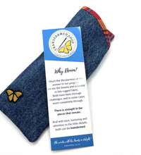 Load image into Gallery viewer, Eyeglasses Case - Denim with Patterned Lining