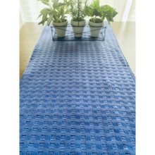 Load image into Gallery viewer, TABLE RUNNER: Patchwork Denim – Reversible – 16.5" x 50"