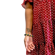 Load image into Gallery viewer, BRACELETS - Denim Beads with custom butterfly charm