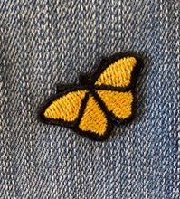 Load image into Gallery viewer, TOTE BAG: Patterned Lining - Butterfly Patch - Two pockets