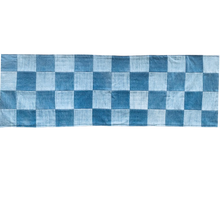 Load image into Gallery viewer, TABLE RUNNER: Patchwork Denim – Reversible – 16.5" x 50"