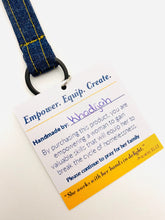 Load image into Gallery viewer, KEYCHAIN - MEN'S - Denim w/Key Ring and Carabiner * Gift for Dad *