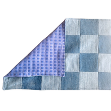 Load image into Gallery viewer, TABLE RUNNER: Patchwork Denim – Reversible – 16.5" x 50"
