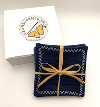 Load image into Gallery viewer, COASTERS Denim -  Set of 4 - Housewarming gift – farmhouse style