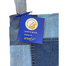 Load image into Gallery viewer, TOTE BAG: Patterned Lining - Butterfly Patch - Two pockets