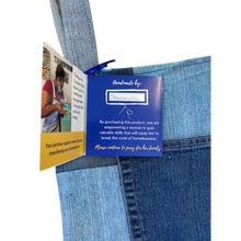 Load image into Gallery viewer, TOTE BAG: Patterned Lining - Butterfly Patch - Two pockets