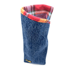 Load image into Gallery viewer, Eyeglasses Case - Denim with Patterned Lining
