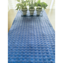 Load image into Gallery viewer, TABLE RUNNER: Patchwork Denim – Reversible – 16.5&quot; x 50&quot;
