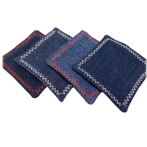 COASTERS Denim -  Set of 4 - Housewarming gift – farmhouse style