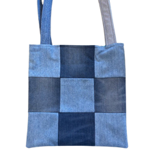 Load image into Gallery viewer, TOTE BAG: Patterned Lining - Butterfly Patch - Two pockets

